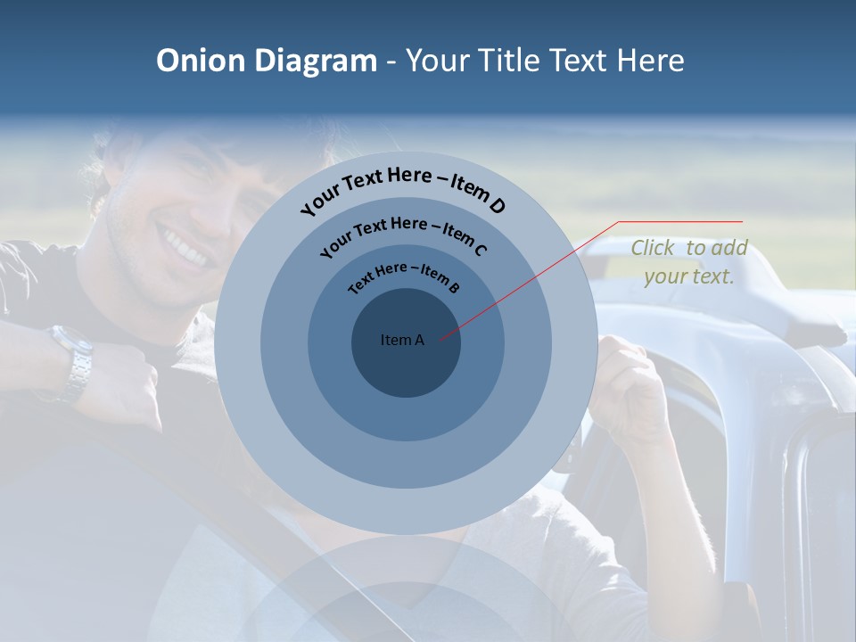 Outside Car  PowerPoint Template