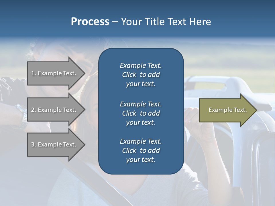 Outside Car  PowerPoint Template