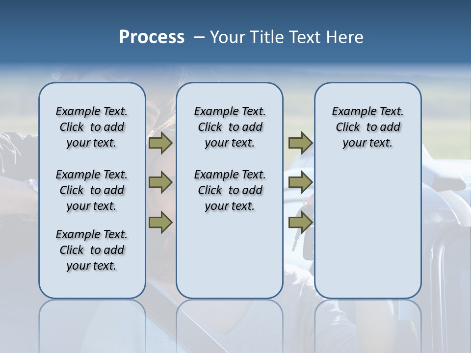 Outside Car  PowerPoint Template