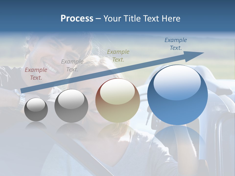 Outside Car  PowerPoint Template