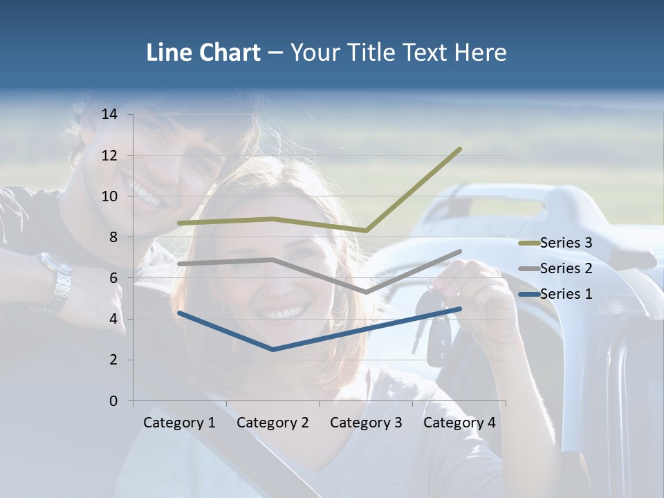 Outside Car  PowerPoint Template