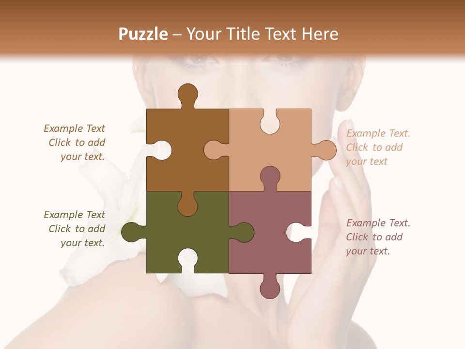 Relaxation Skin Woman PowerPoint Template