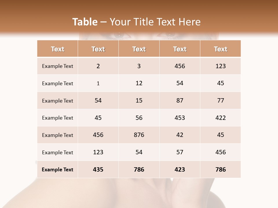 Relaxation Skin Woman PowerPoint Template