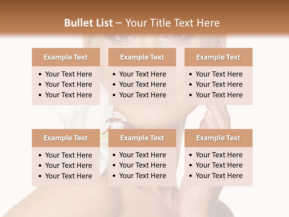 Relaxation Skin Woman PowerPoint Template