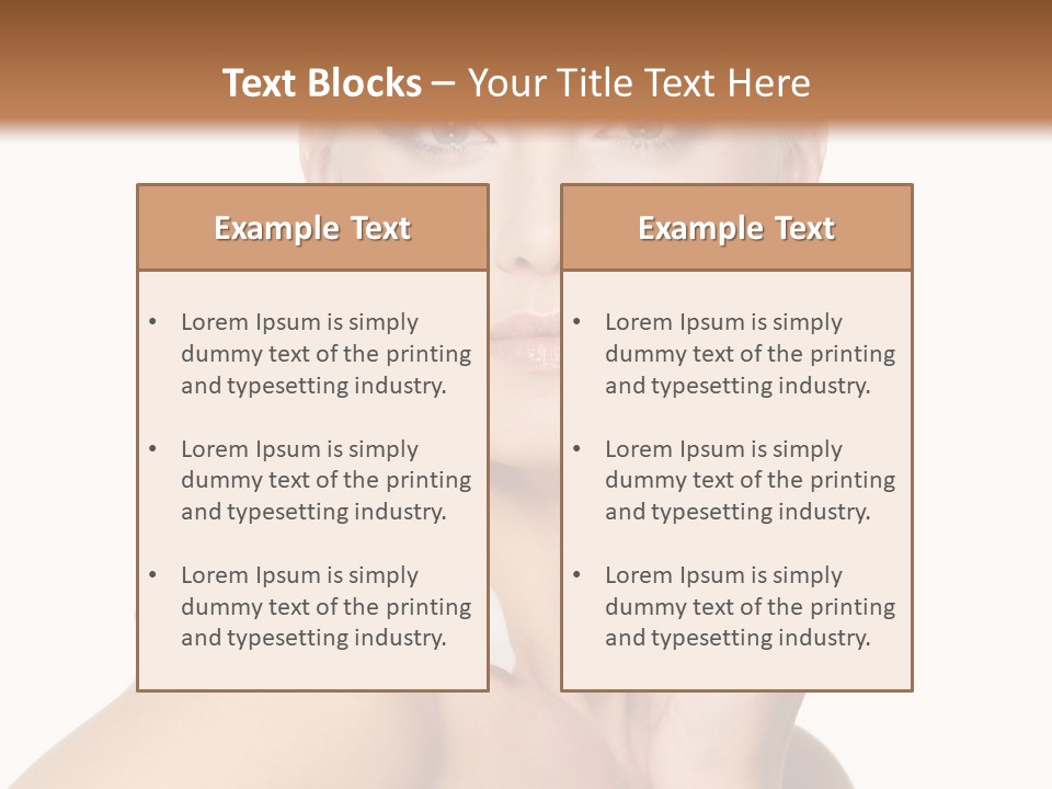 Relaxation Skin Woman PowerPoint Template