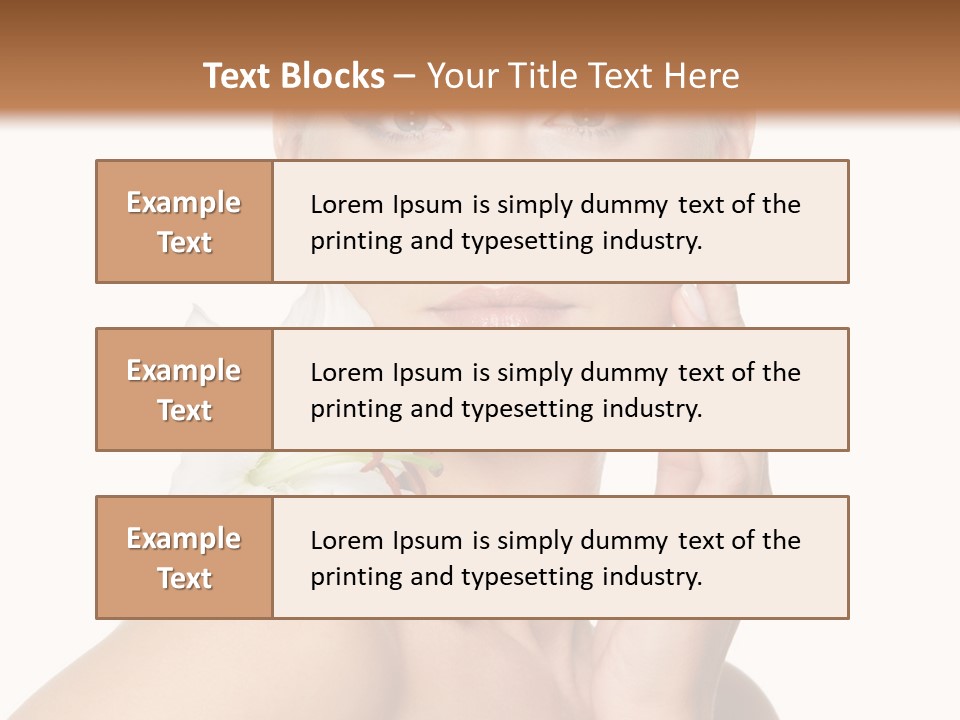 Relaxation Skin Woman PowerPoint Template