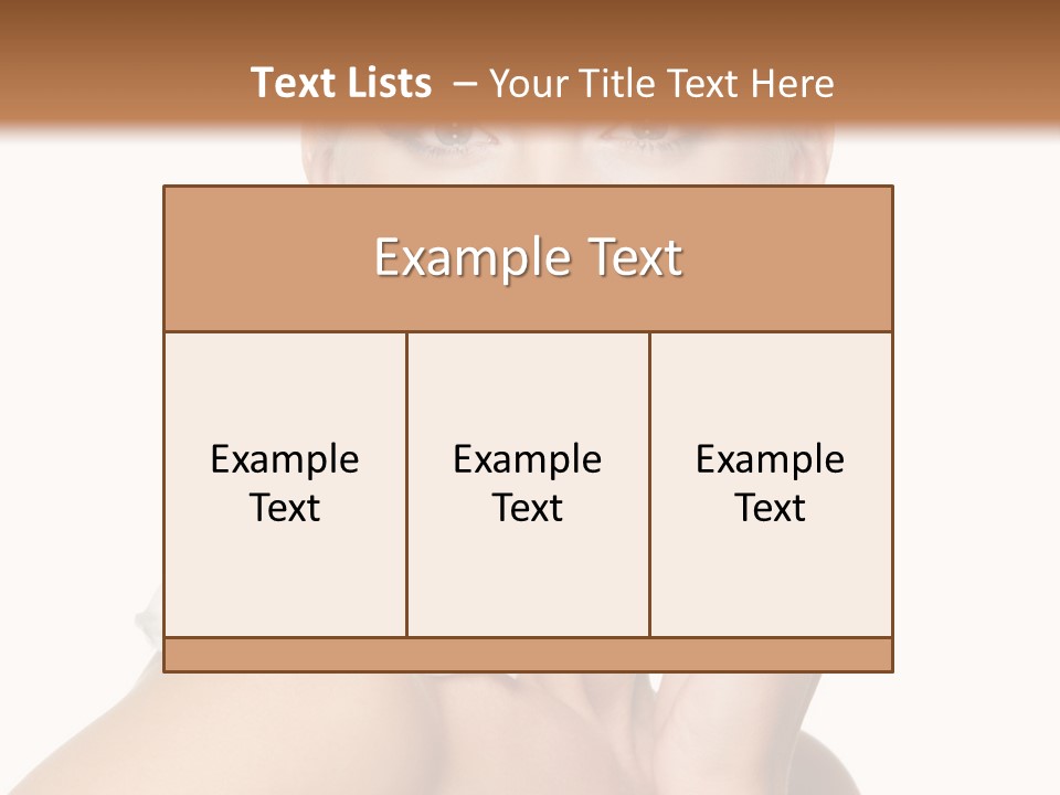 Relaxation Skin Woman PowerPoint Template