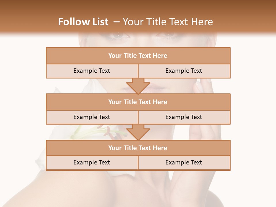 Relaxation Skin Woman PowerPoint Template