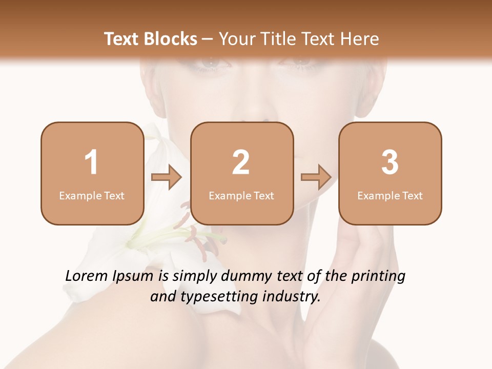 Relaxation Skin Woman PowerPoint Template