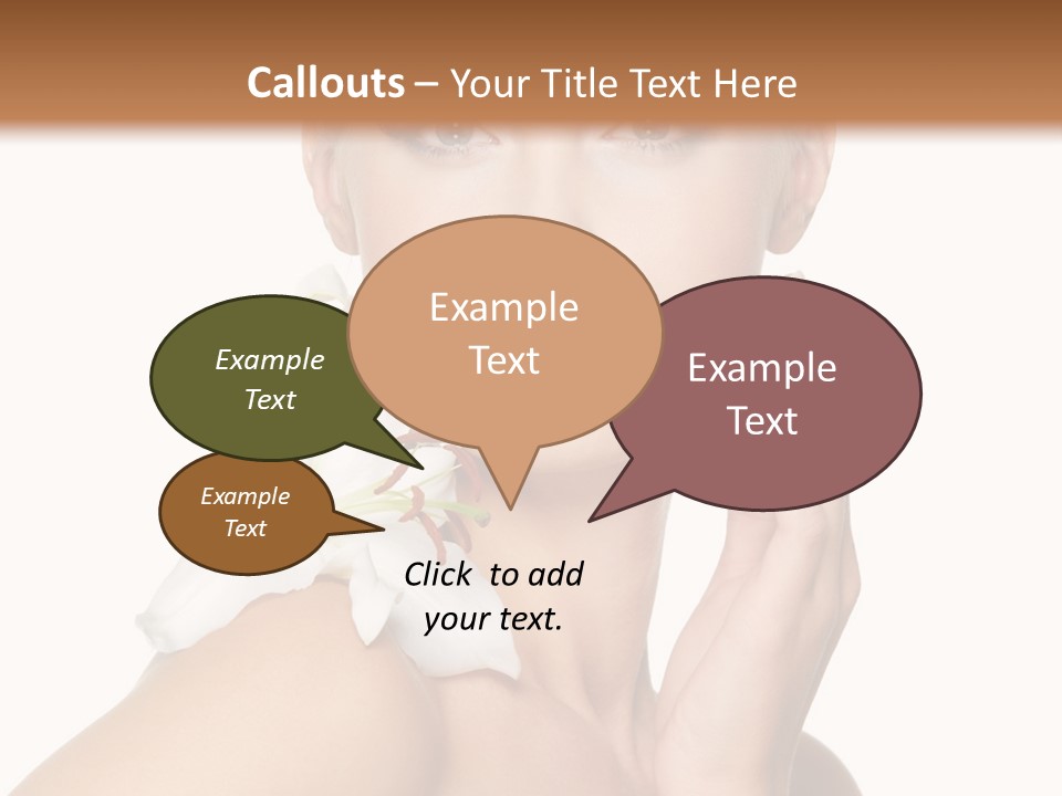 Relaxation Skin Woman PowerPoint Template