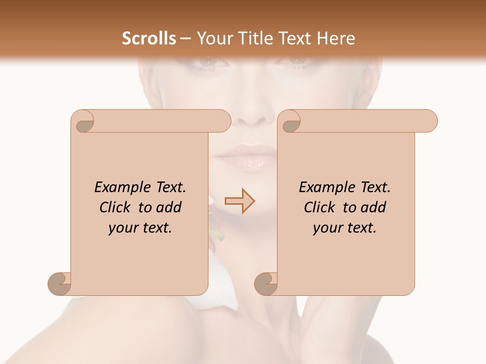 Relaxation Skin Woman PowerPoint Template