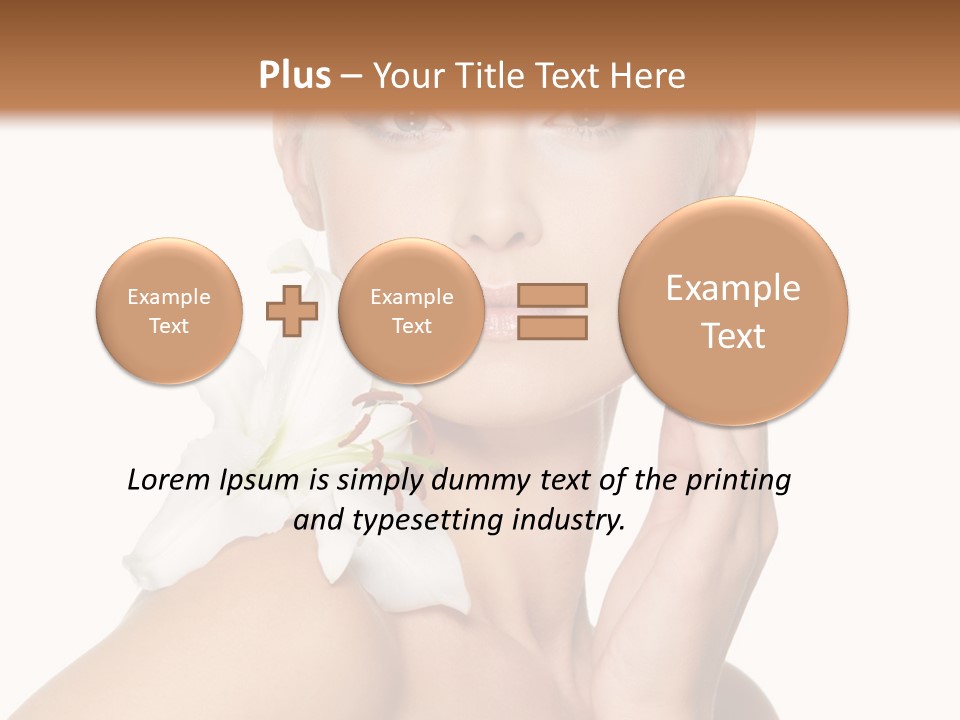 Relaxation Skin Woman PowerPoint Template