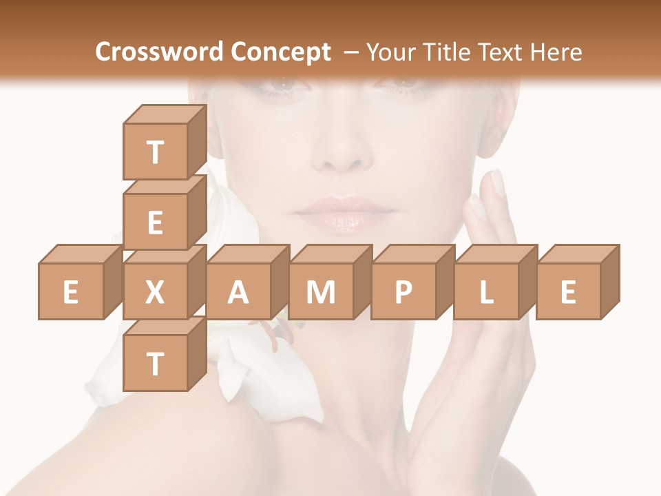 Relaxation Skin Woman PowerPoint Template