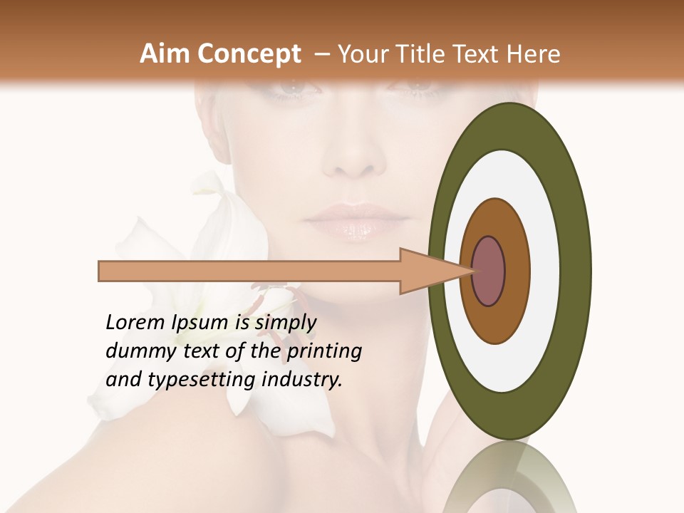 Relaxation Skin Woman PowerPoint Template