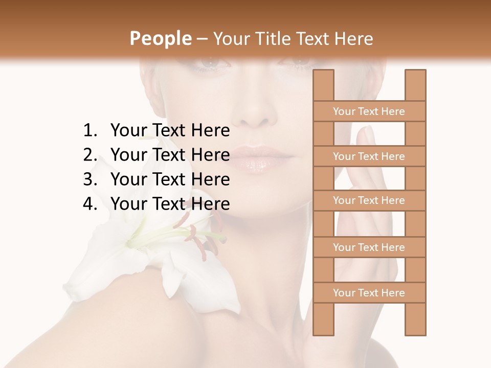 Relaxation Skin Woman PowerPoint Template
