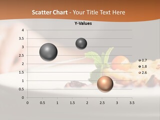 A Plate Of Food On A Table With A Woman In The Background PowerPoint Template