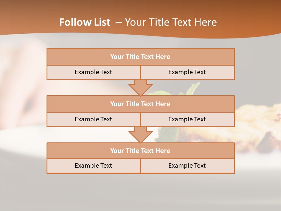 A Plate Of Food On A Table With A Woman In The Background PowerPoint Template