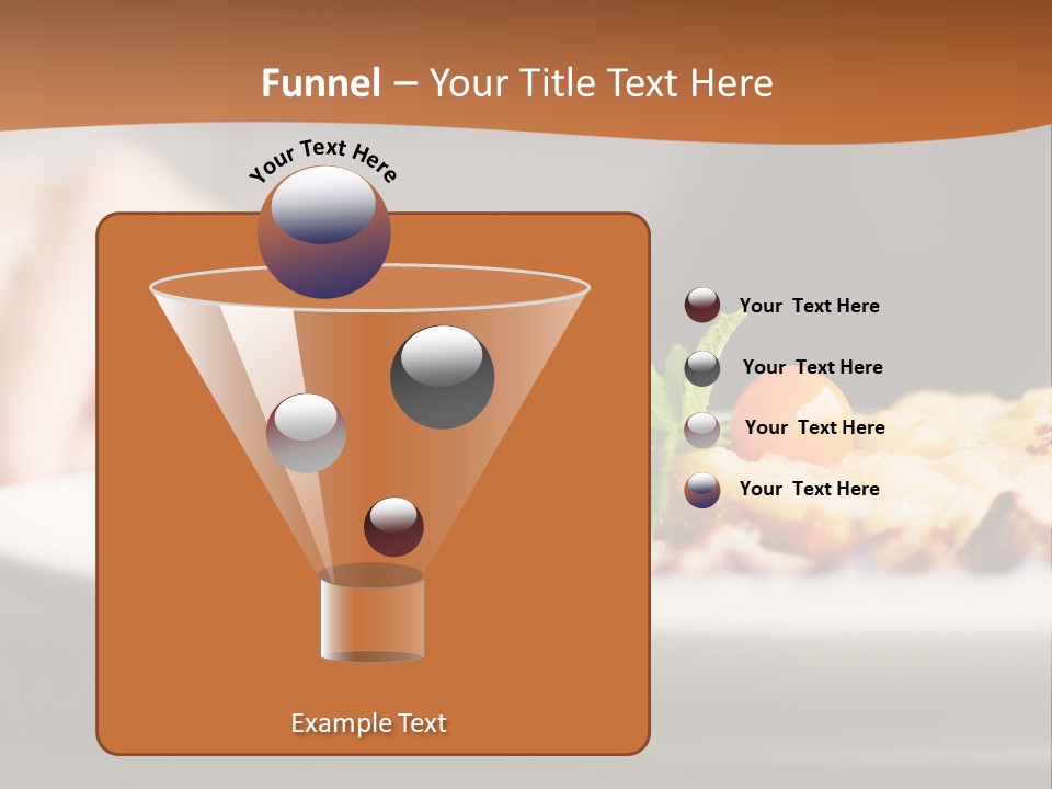 A Plate Of Food On A Table With A Woman In The Background PowerPoint Template