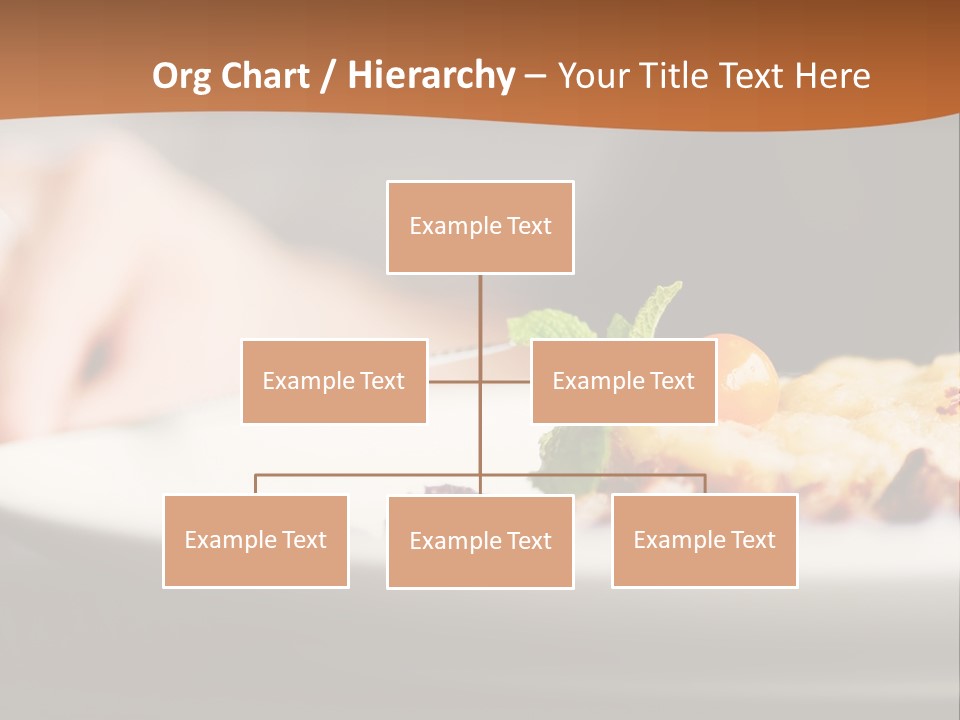A Plate Of Food On A Table With A Woman In The Background PowerPoint Template