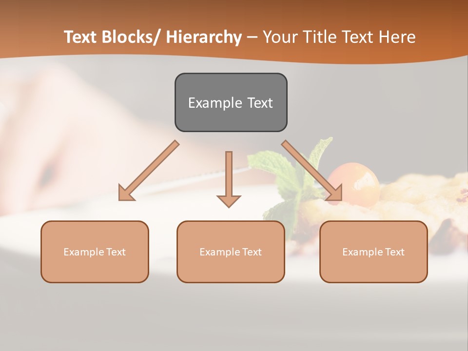 A Plate Of Food On A Table With A Woman In The Background PowerPoint Template