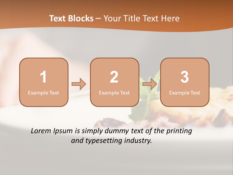 A Plate Of Food On A Table With A Woman In The Background PowerPoint Template