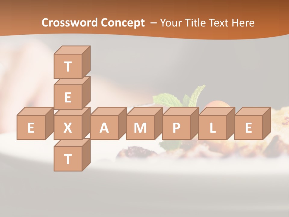 A Plate Of Food On A Table With A Woman In The Background PowerPoint Template