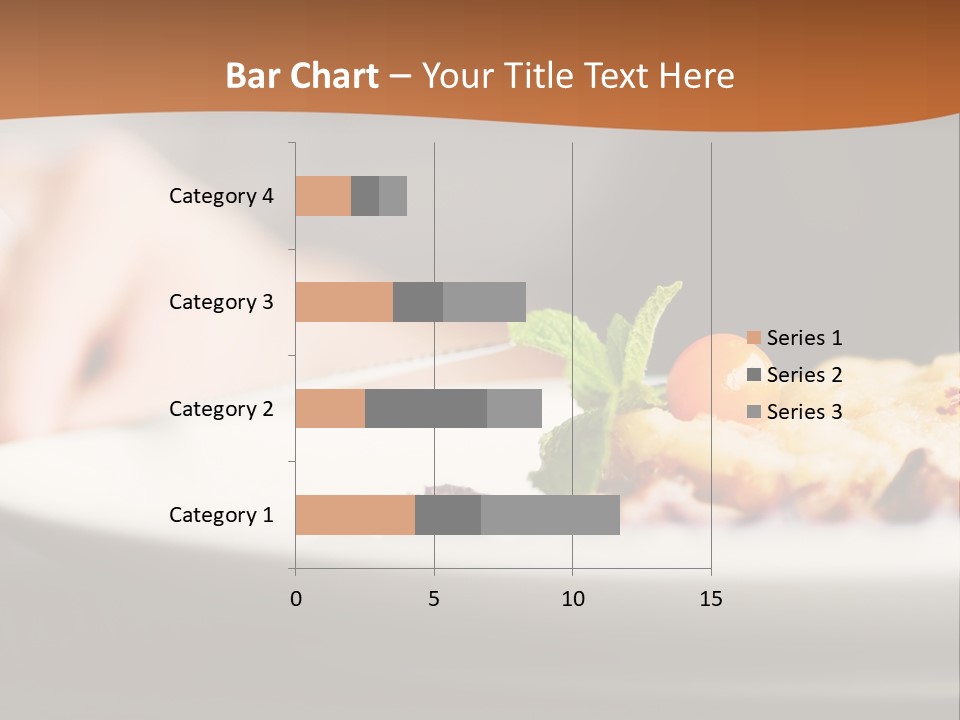 A Plate Of Food On A Table With A Woman In The Background PowerPoint Template
