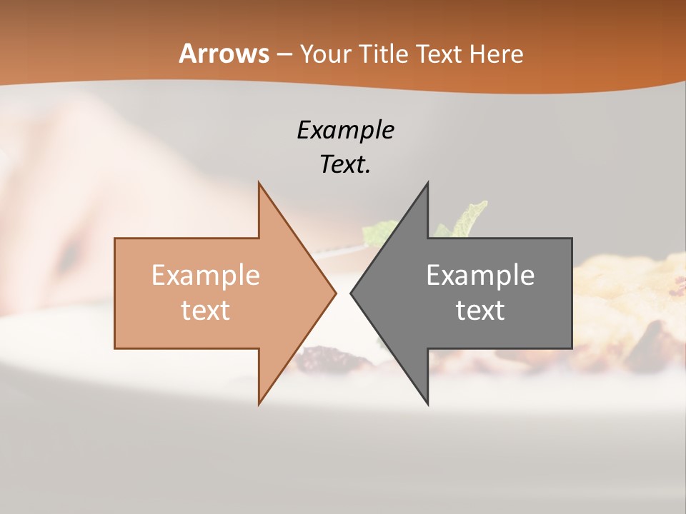 A Plate Of Food On A Table With A Woman In The Background PowerPoint Template