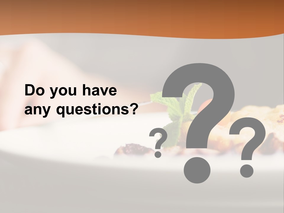 A Plate Of Food On A Table With A Woman In The Background PowerPoint Template