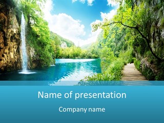 Spring Tree Colorful PowerPoint Template