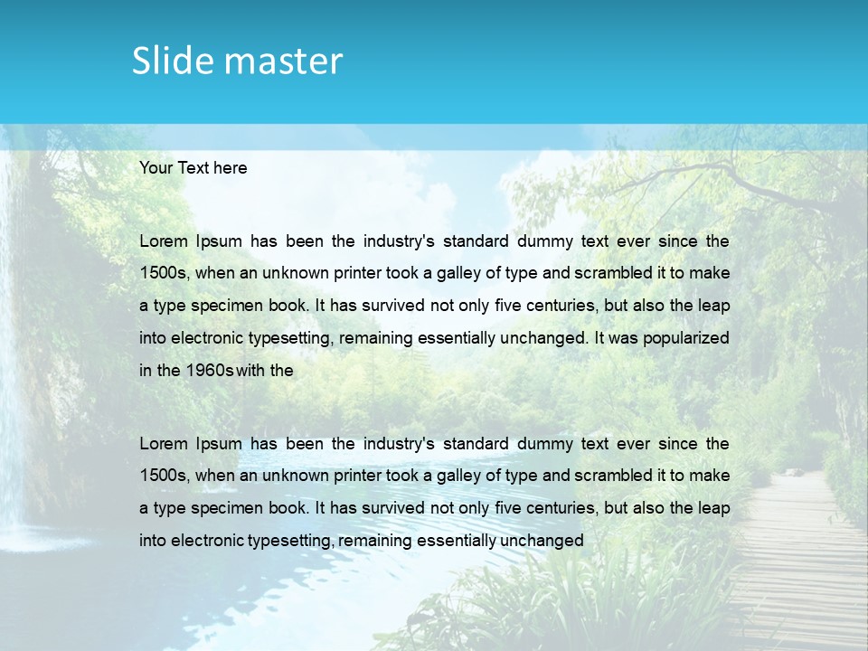 Spring Tree Colorful PowerPoint Template