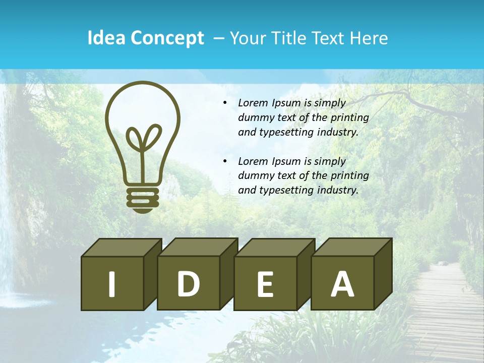 Spring Tree Colorful PowerPoint Template