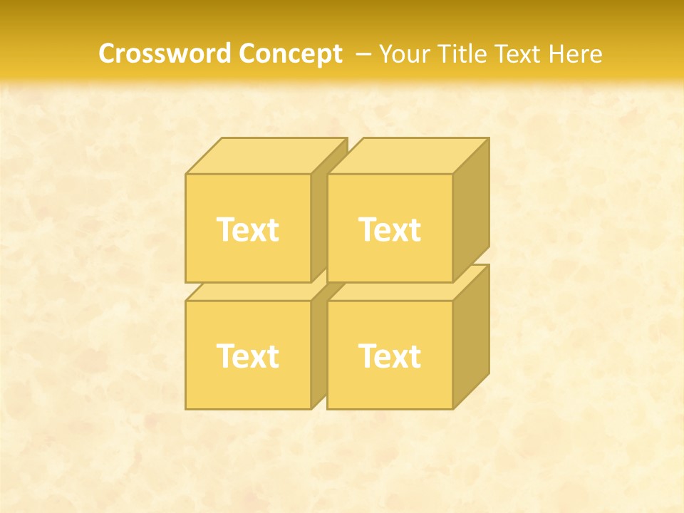 A Piece Of Bread On A Yellow Background PowerPoint Template