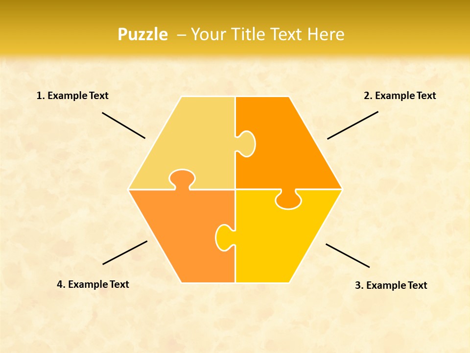 A Piece Of Bread On A Yellow Background PowerPoint Template