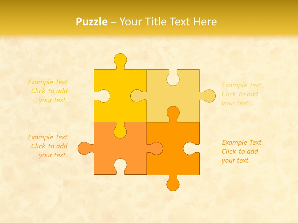 A Piece Of Bread On A Yellow Background PowerPoint Template