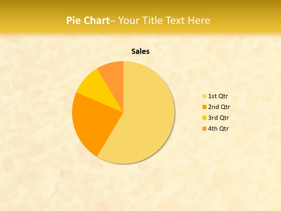 A Piece Of Bread On A Yellow Background PowerPoint Template