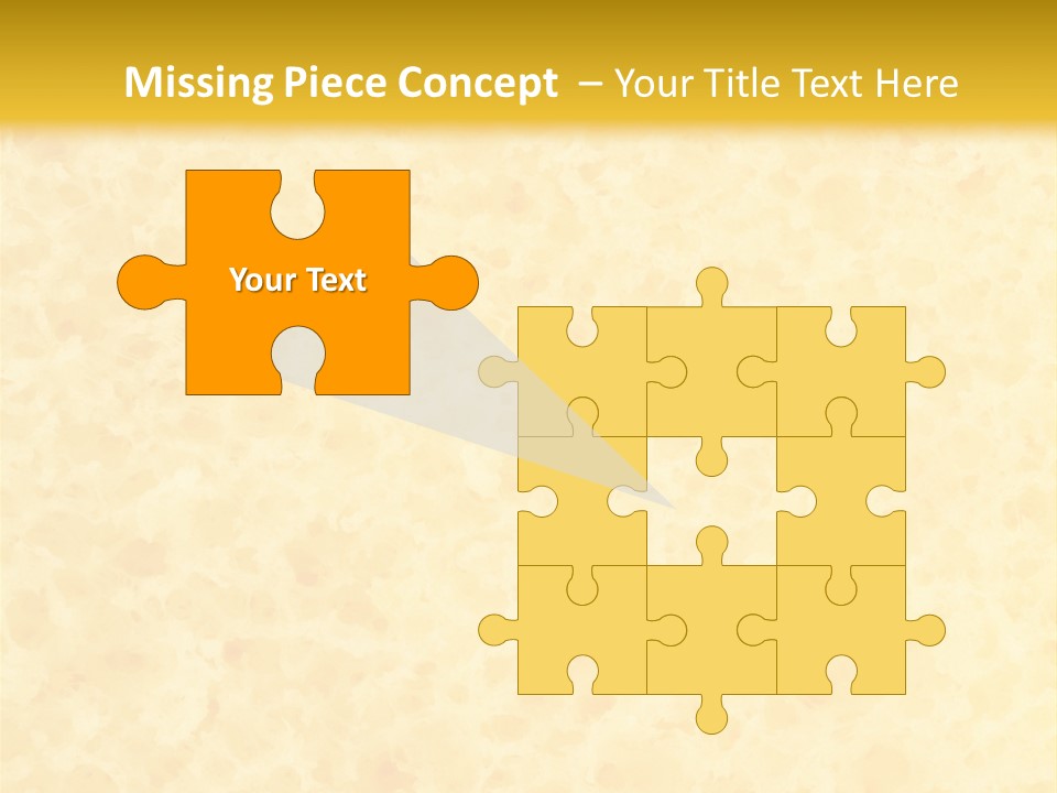 A Piece Of Bread On A Yellow Background PowerPoint Template