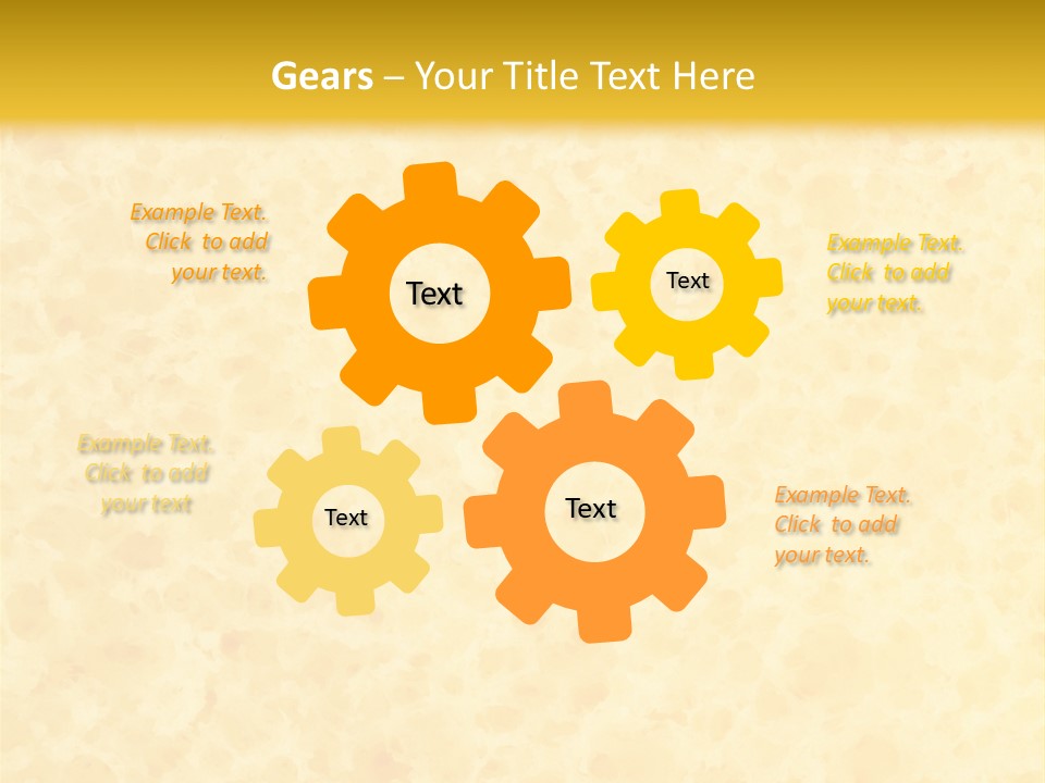 A Piece Of Bread On A Yellow Background PowerPoint Template