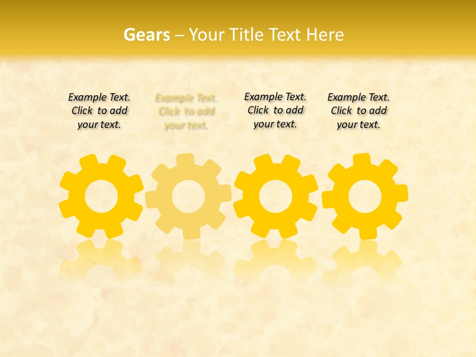 A Piece Of Bread On A Yellow Background PowerPoint Template