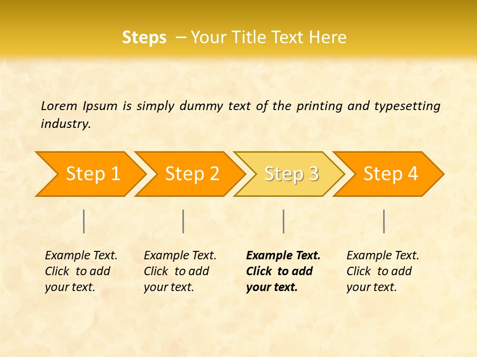 A Piece Of Bread On A Yellow Background PowerPoint Template