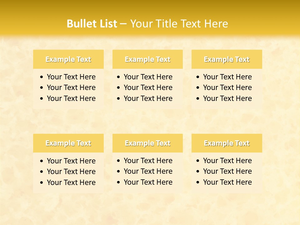 A Piece Of Bread On A Yellow Background PowerPoint Template