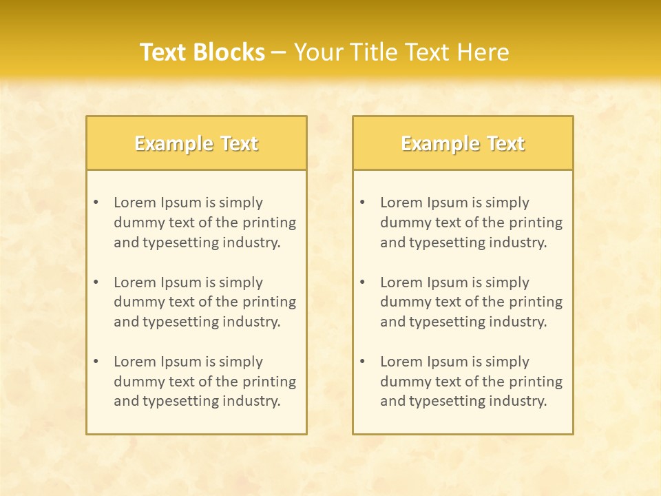 A Piece Of Bread On A Yellow Background PowerPoint Template