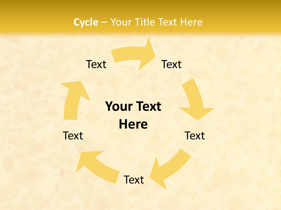 A Piece Of Bread On A Yellow Background PowerPoint Template