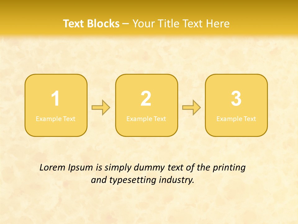 A Piece Of Bread On A Yellow Background PowerPoint Template