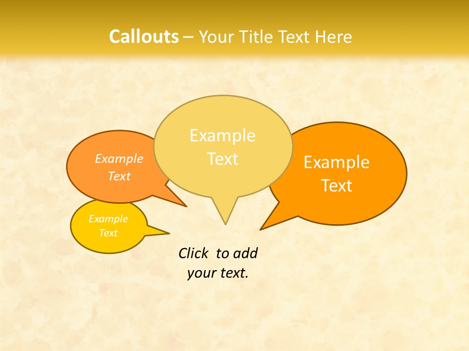 A Piece Of Bread On A Yellow Background PowerPoint Template