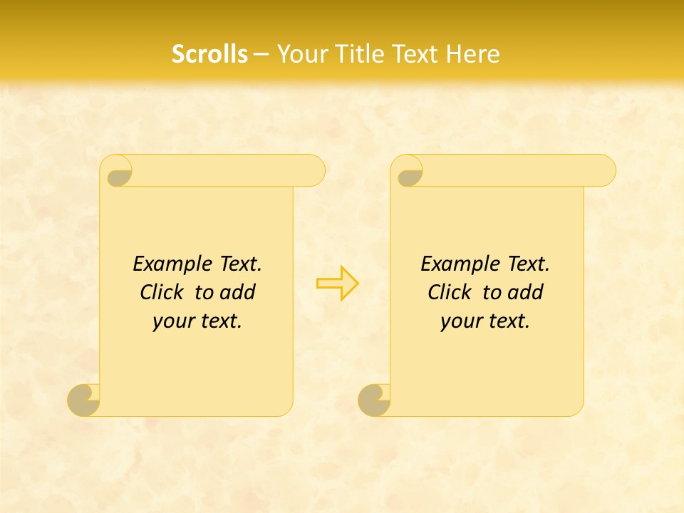 A Piece Of Bread On A Yellow Background PowerPoint Template