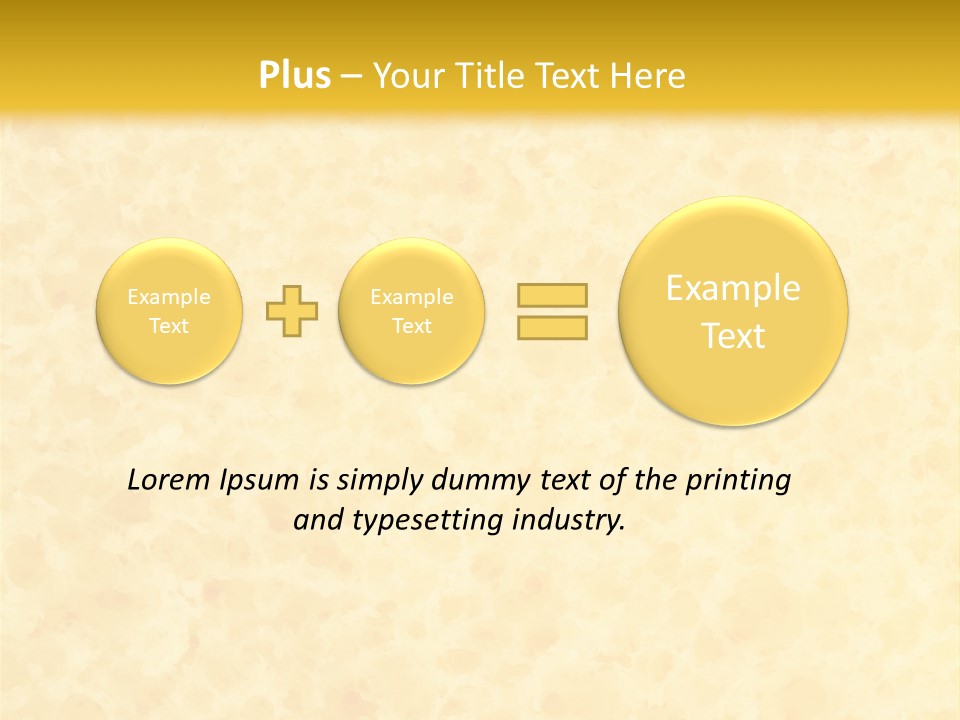 A Piece Of Bread On A Yellow Background PowerPoint Template