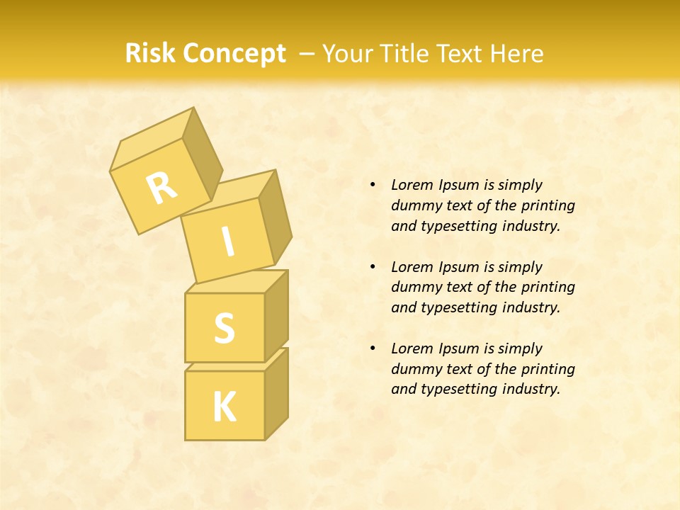 A Piece Of Bread On A Yellow Background PowerPoint Template