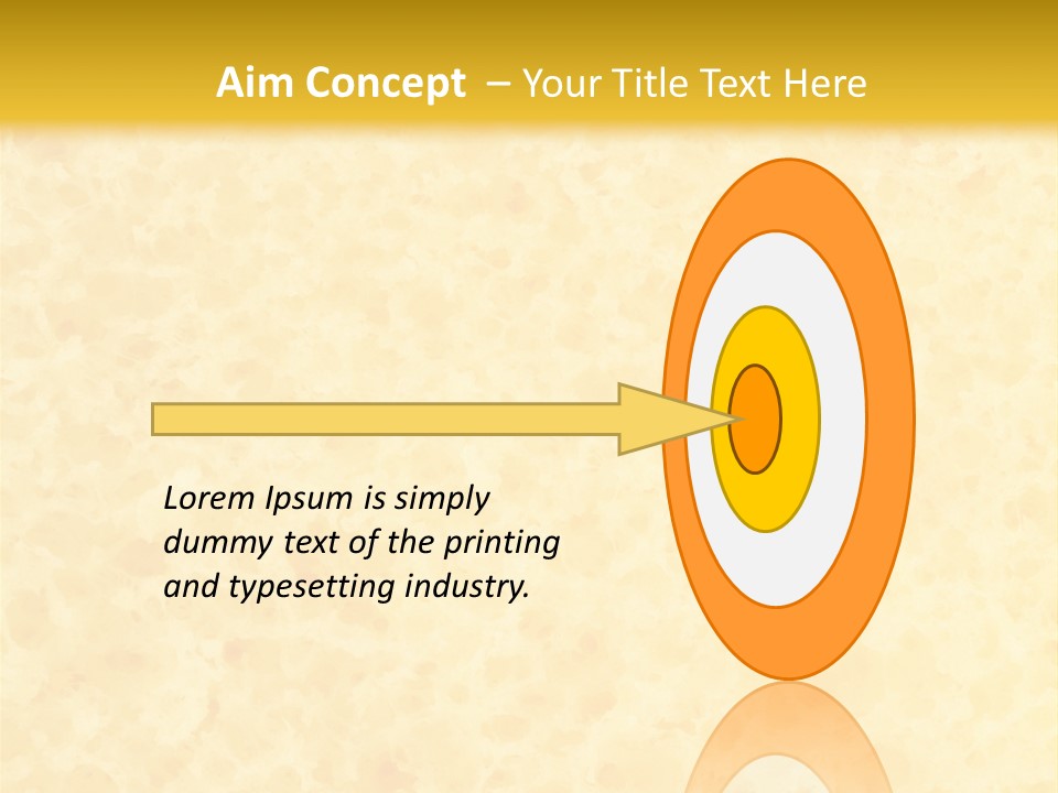 A Piece Of Bread On A Yellow Background PowerPoint Template