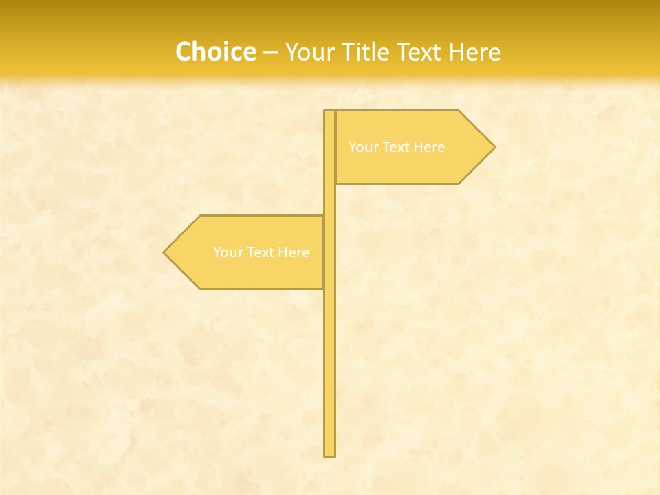 A Piece Of Bread On A Yellow Background PowerPoint Template